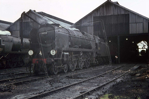 34021 DARTMOOR AT BASINGSTOKE 1967