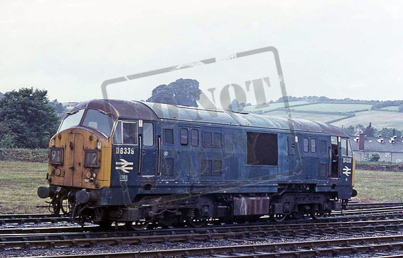 6339 JI D6339 EXETER SHED 1-8-1971 JOHN IRELAND (C) TRANSPORT TOPICS