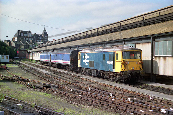 73006SW CLAPHAM CARRAIGE SHEDS 16-9-1992 STAN WITHERS