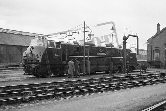 800 TTPB D800 SIR BRIAN ROBERTSON AT SWINDON 25-9-1959