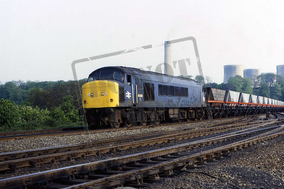 45068 (Cat No DJC45068) Trent South Junction near Red Hills Tunnels with Ratcliffe on Soar PS in the background  David James Collection
