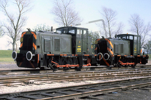 ARMY428 & 429 RUSTON SHUNTERS 1982