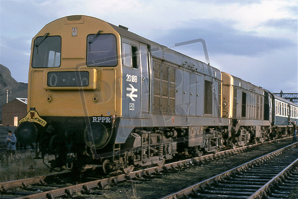 20188 20044 (Cat No TTR1977) Blaenavon Colliery on RPPR Wlsh Wonder railtour. 25-11-78 Colin Marsden
