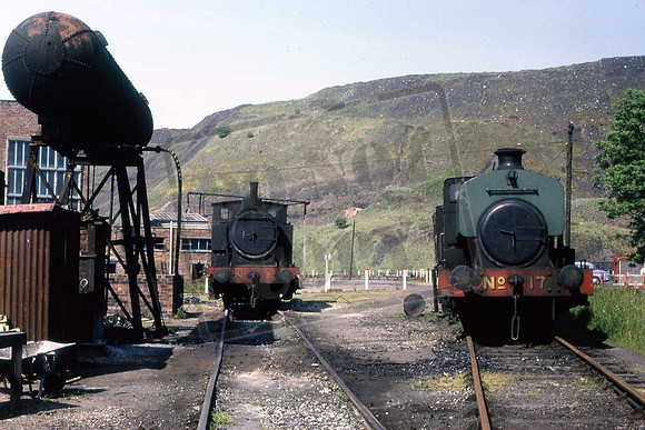 No 8 & No 17 NCB8 At Bedlay Colliery 1975