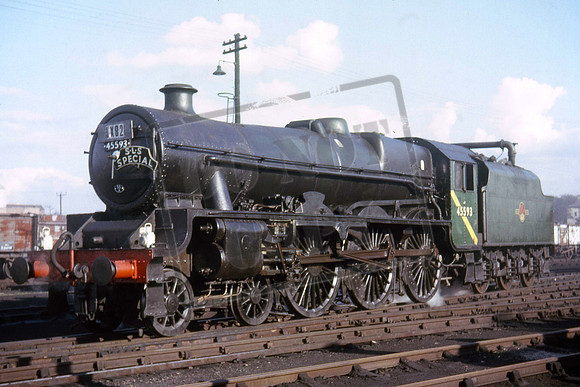 45593 (Cat No UNS45593) 6P5F Jubilee 4-6-0 Carlisle on 1X82 S.L.S. Special. 02-10-1960