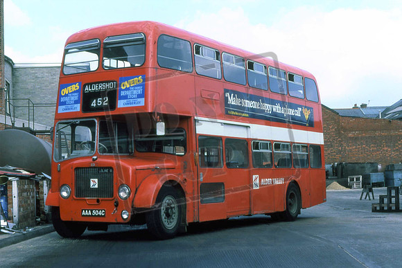 AAA504C ALDER VALLEY 831 DENNIS LOLINE III WAYMAN AT ALDERSHOT DEPOT OCT 1978