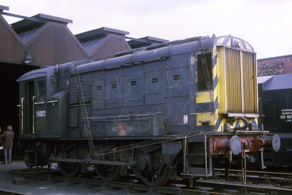15002 Crewe. D3-9 0-6-0 shunter. LNER Doncaster built. 31-03-1968