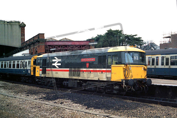 73122 COUNTY OF EAST SUSSEX (Cat No MSP73122B) Bournemputh 07-03-1987 Mike Spencer 032
