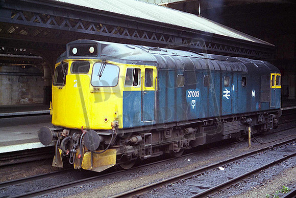 27003 (Cat No MSP27003) Edinburgh Waverley September 1986 Mike Spencer 018