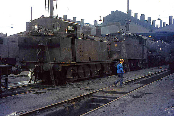 47501 48649 48416 (Cat No UNS47501) 3F 0-6-0T Willesden Shed 13-06-1964