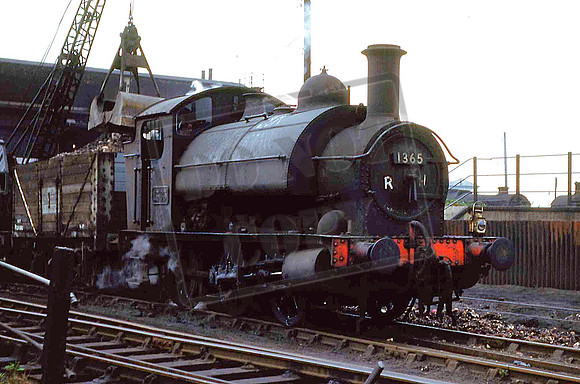 1365 (Cat No UNS1365) St Phillips Marsh Bristol Class 0F 1361 class 0-6-0ST in 1961
