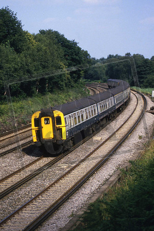 433 (Cat No EMU433-KM) St Johns Curve, Pirbright. Between Brookwood and Farnborough.