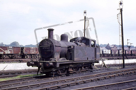 47454 BC CLASS 3F JINTY SKIPTON SHED 3-10-1964 BARRY COLLINS