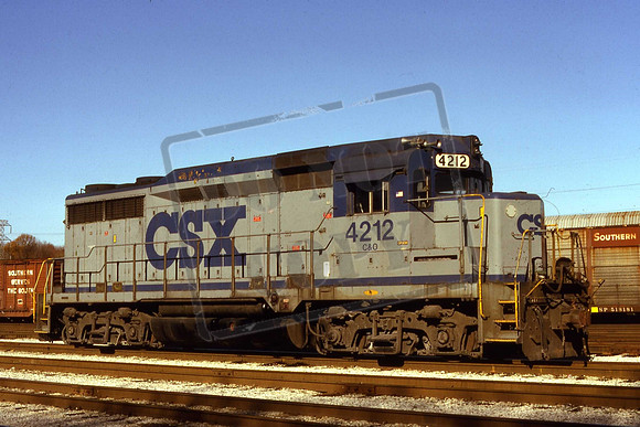4212 CSX GP30  ELSMERE, DE. NOV 7TH 1984