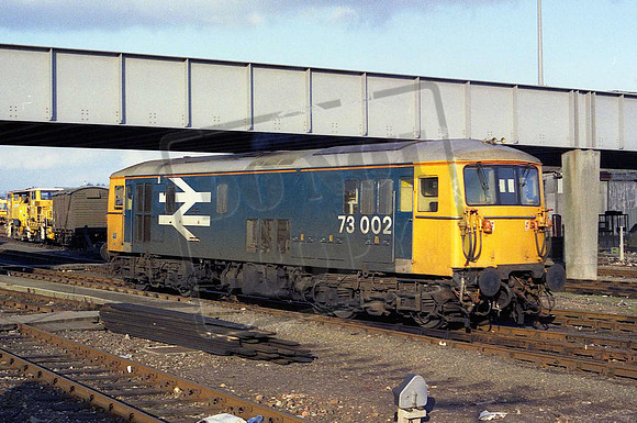 73002 (Cat No MSP73002) Eastleigh Station 10-02-1989 Mike Spencer 172