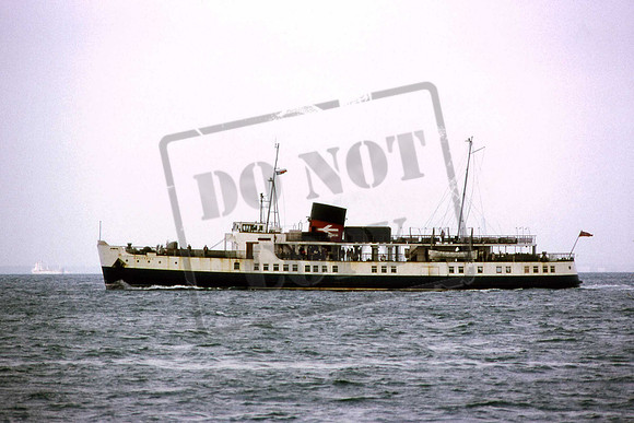 SOUTHSEA BR SEALINK FERRY IN THE SOLENT 1972
