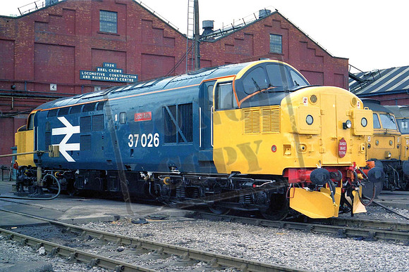 37026 LOCH AWE (Cat No MSP37026) Crewe 29-03-1986 Mike Spencer