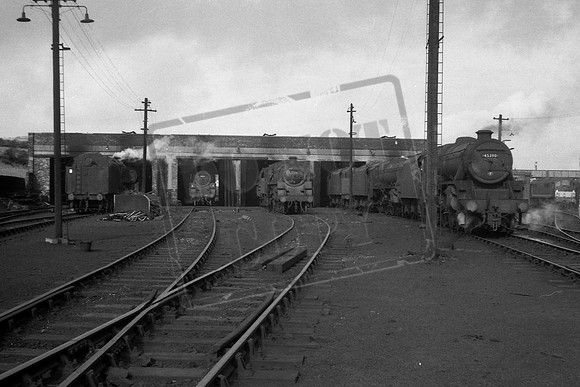 Carnforth Shed West End (Cat No LOC1007) with 45390 5MT 4-6-0  present West End 01-10-1967