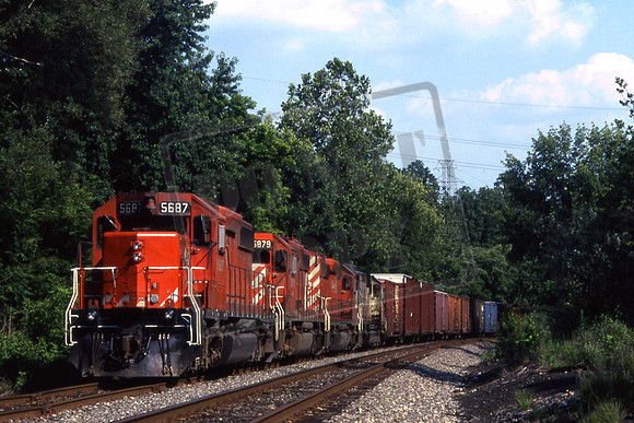 5687 CP SD40-2 CP RAIL. CATASAUQUA, PA. JULY 2ND 2000 OLEV TARAMAE